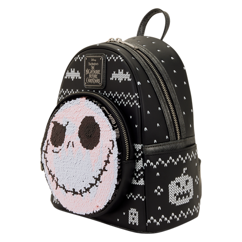 Loungefly - The Nightmare Before Christmas Jack Skellington Reversible Sequins Mini Backpack