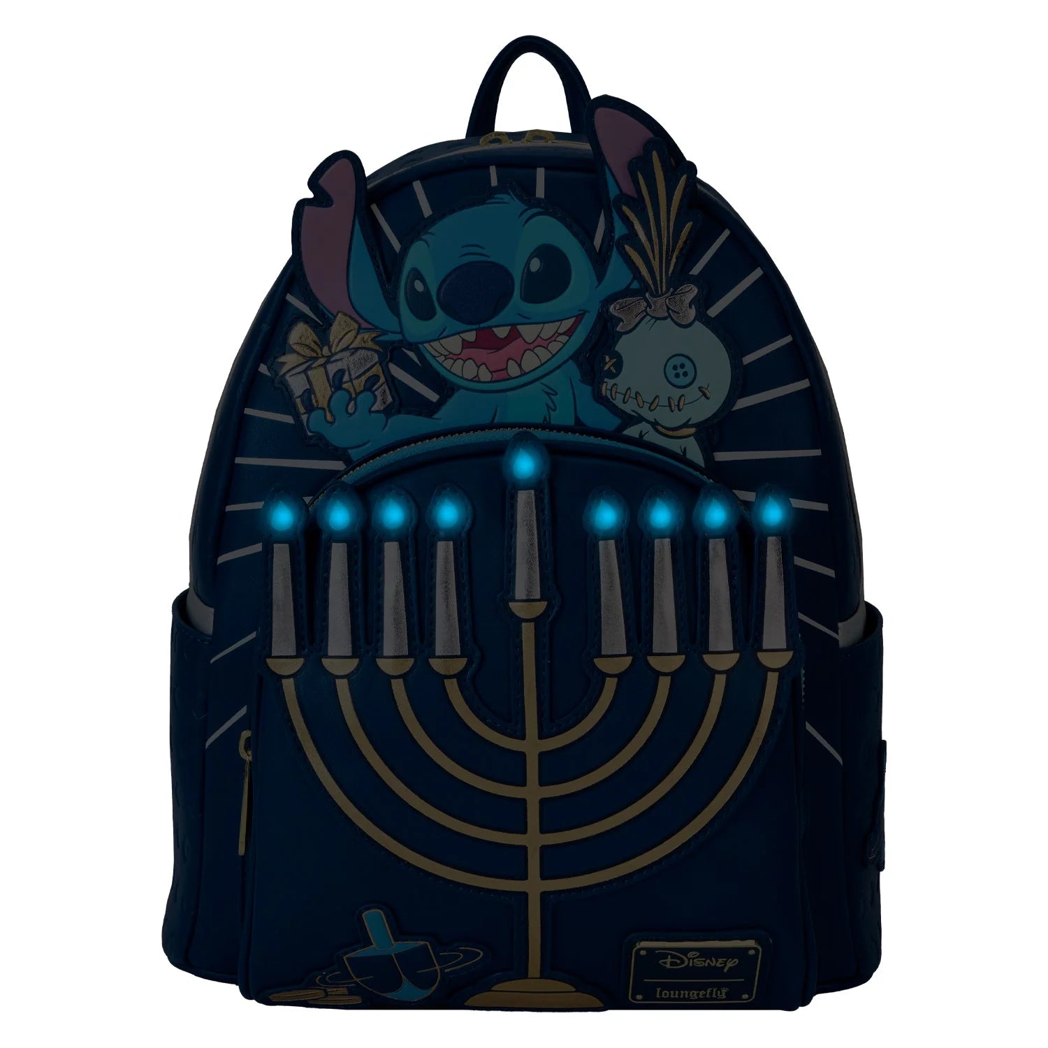 Loungefly - Disney Lilo & Stitch Light Up Menorah Stitch Mini Backpack