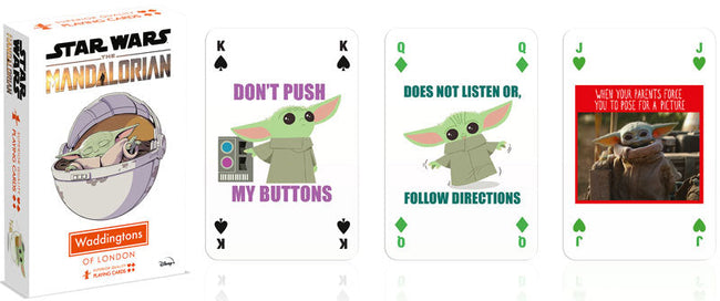 Star Wars The Mandalorian The Child Waddingtons Playing Cards