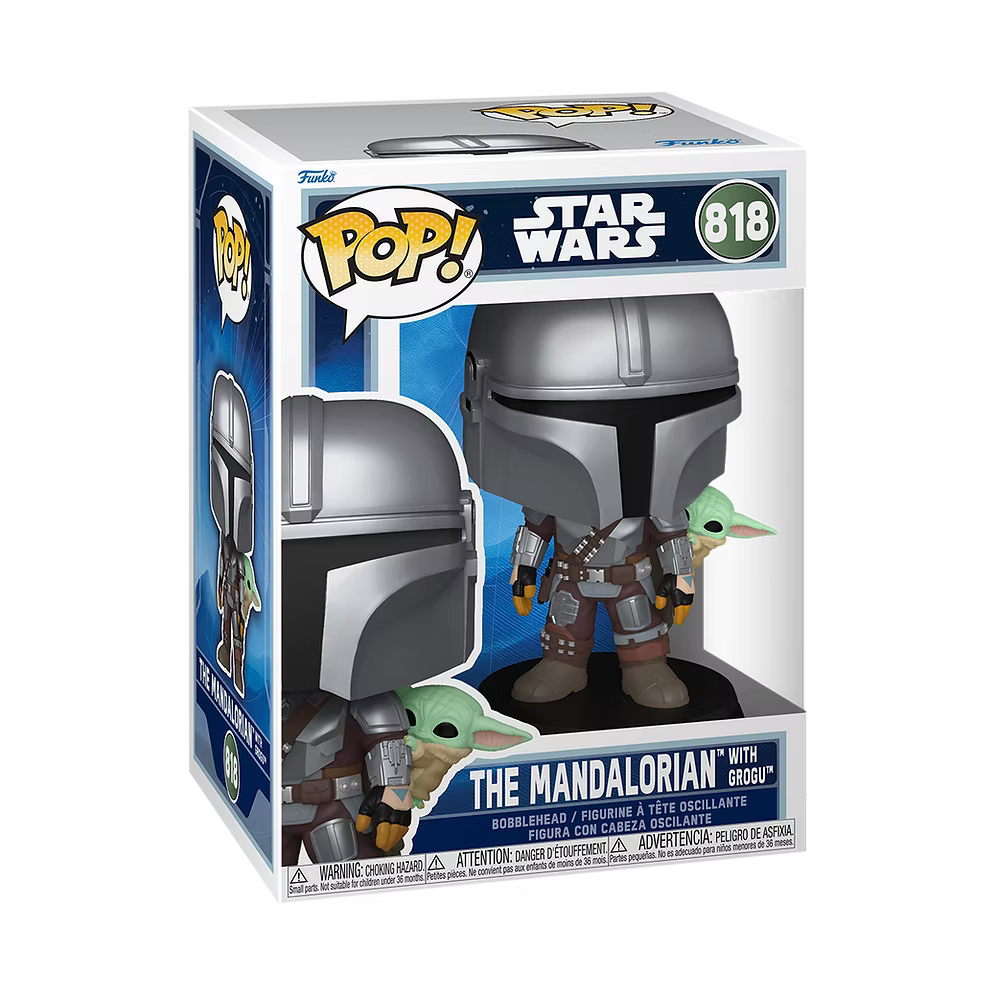 THE MANDALORIAN WITH GROGU - FUNKO POP STAR WARS M&G - POP 1 - 818