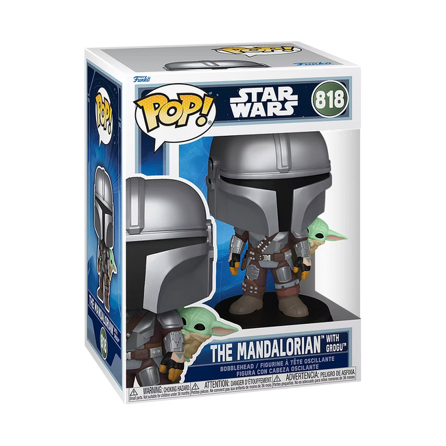 THE MANDALORIAN WITH GROGU - FUNKO POP STAR WARS M&G - POP 1 - 818