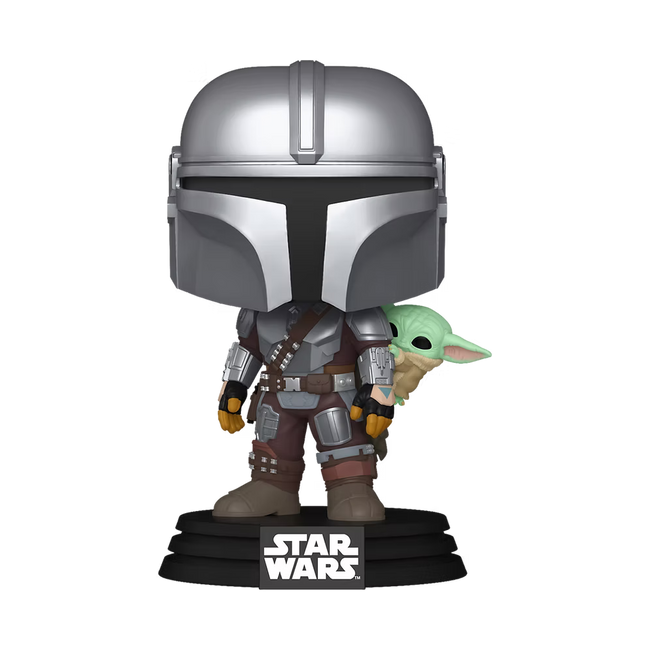THE MANDALORIAN WITH GROGU - FUNKO POP STAR WARS M&G - POP 1 - 818