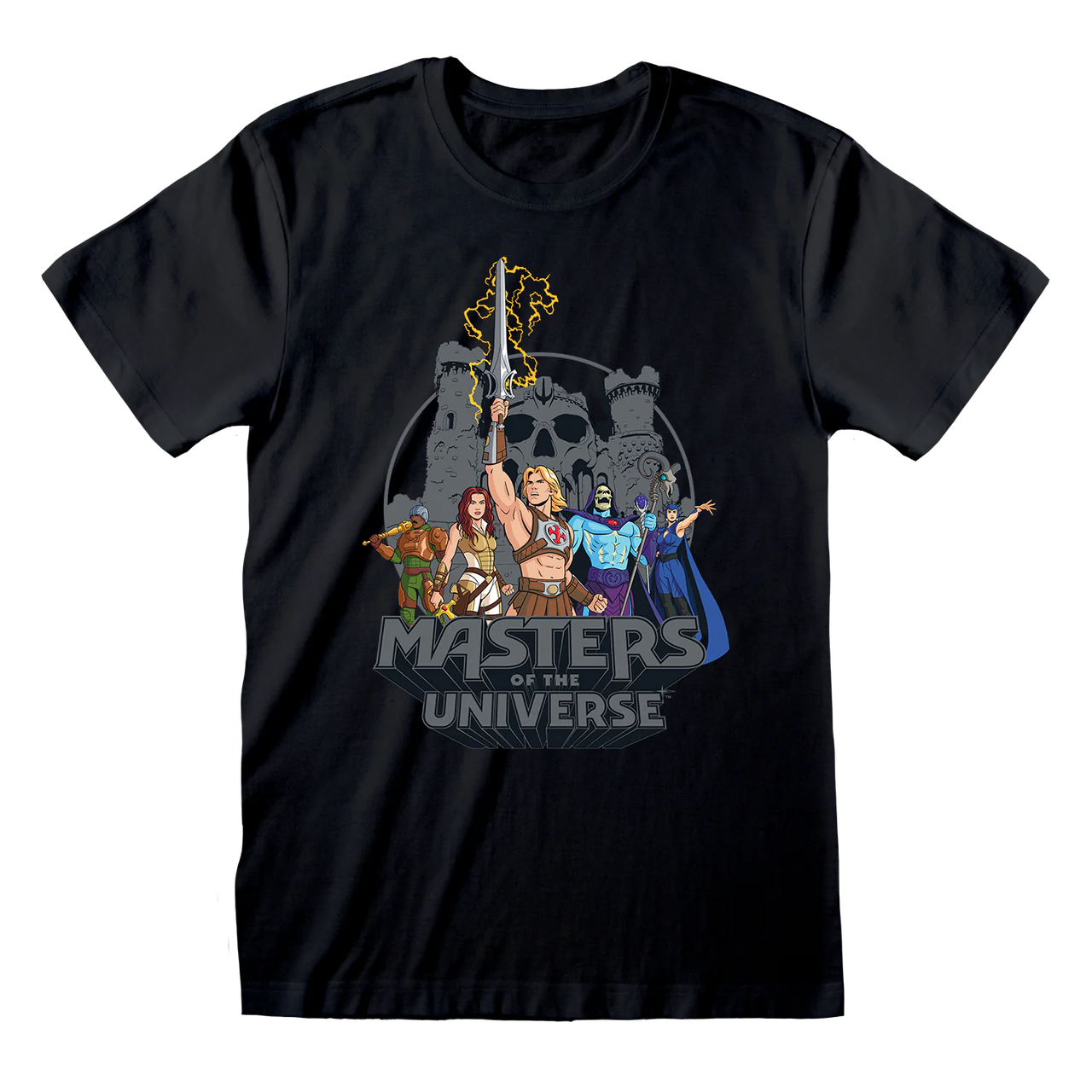 MASTERS OF THE UNIVERSE — MOTU MOVIE GROUP POSE T-SHIRT | OFFICIALLY LICENSED APPAREL