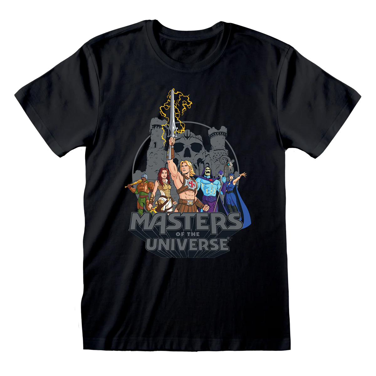 MASTERS OF THE UNIVERSE — MOTU MOVIE GROUP POSE T-SHIRT | OFFICIALLY LICENSED APPAREL