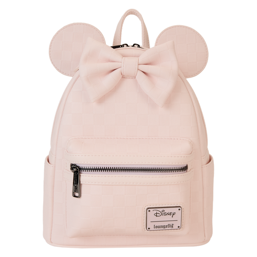 Loungefly - Minnie Mouse Checkered Texture Mini Backpack - Pink