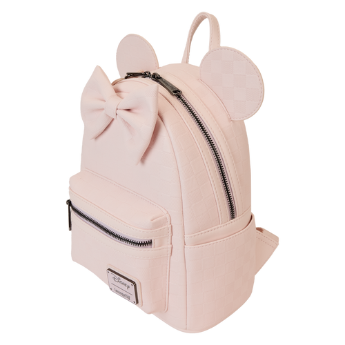 Loungefly - Minnie Mouse Checkered Texture Mini Backpack - Pink