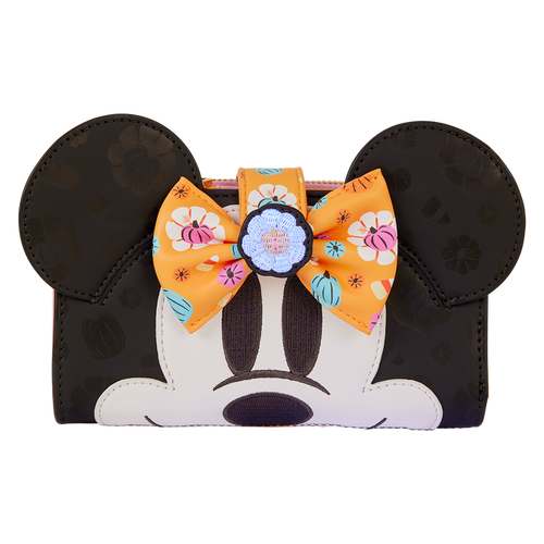 Loungefly - Minnie Mouse Cosplay Floral Pumpkin Flap Wallet