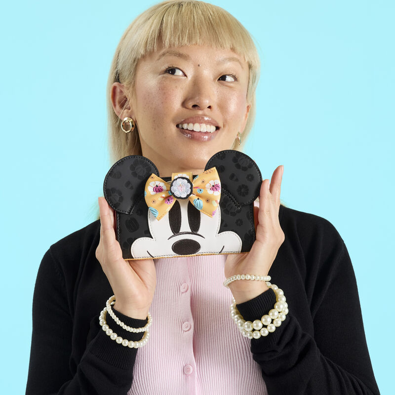 Loungefly - Minnie Mouse Cosplay Floral Pumpkin Flap Wallet