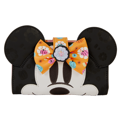 Loungefly - Minnie Mouse Cosplay Floral Pumpkin Flap Wallet