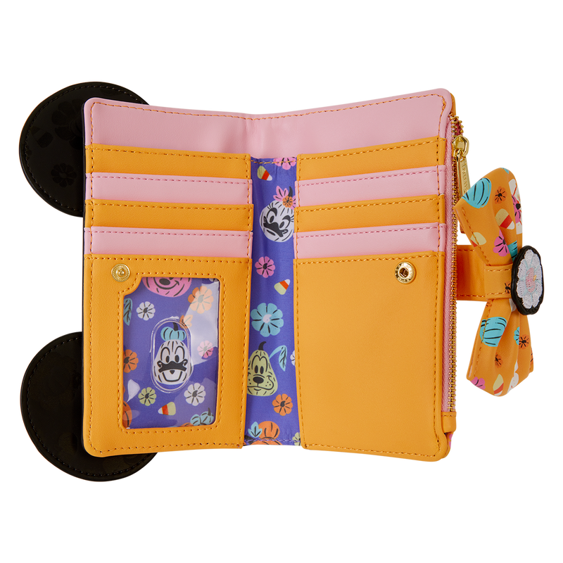 Loungefly - Minnie Mouse Cosplay Floral Pumpkin Flap Wallet
