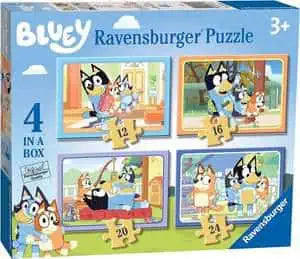 Ravensburger Bluey 4 in a Box (12, 16, 20, 24 piece) Jigsaw Puzzles