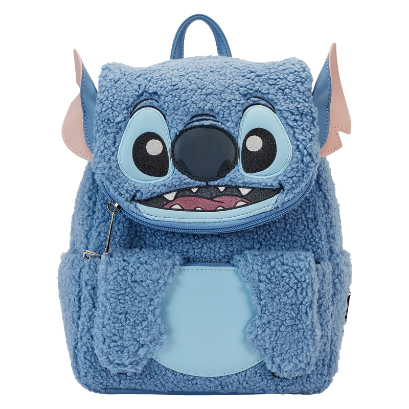 Loungefly - Stitch Plush Sherpa Cosplay Mini Backpack