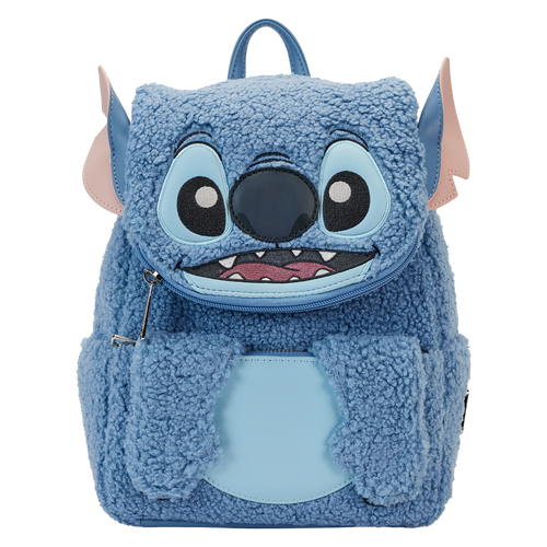 Loungefly - Stitch Plush Sherpa Cosplay Mini Backpack