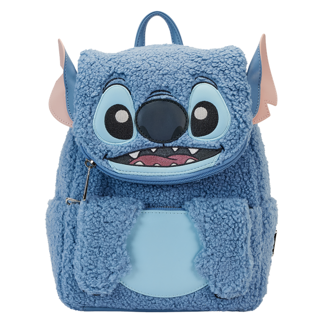 Loungefly - Stitch Plush Sherpa Cosplay Mini Backpack