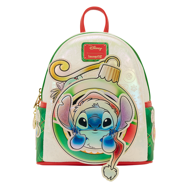 Loungefly - Stitch & Scrump Iridescent Holiday Ornament Mini Backpack