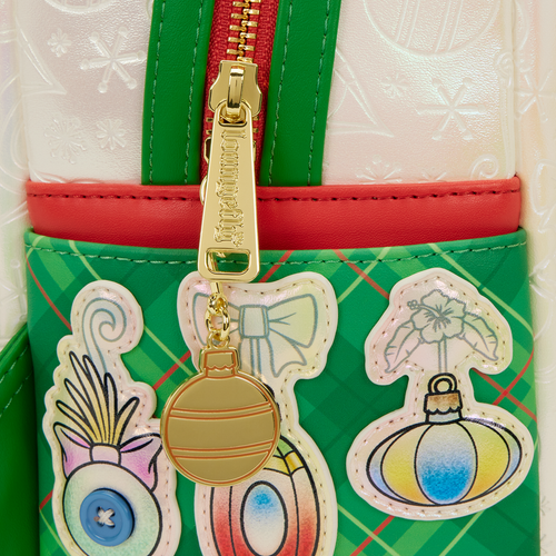Loungefly - Stitch & Scrump Iridescent Holiday Ornament Mini Backpack