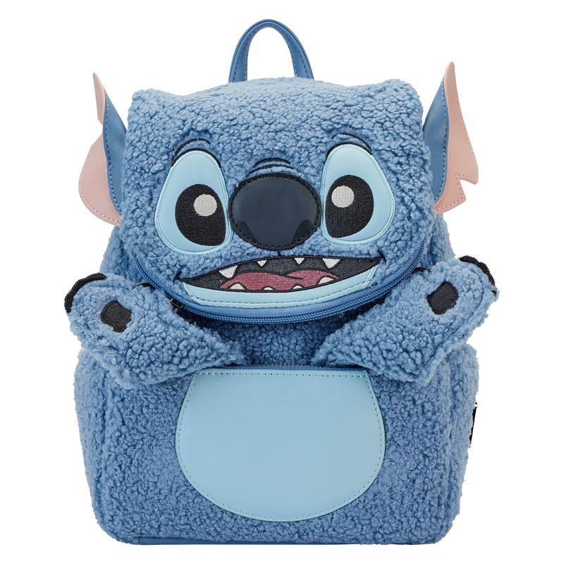Loungefly - Stitch Plush Sherpa Cosplay Mini Backpack