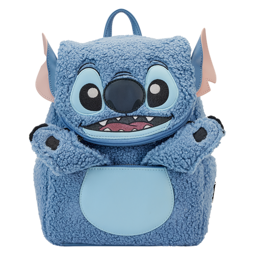 Loungefly - Stitch Plush Sherpa Cosplay Mini Backpack
