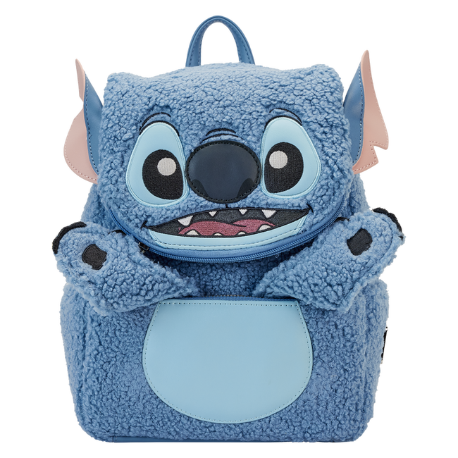 Loungefly - Stitch Plush Sherpa Cosplay Mini Backpack