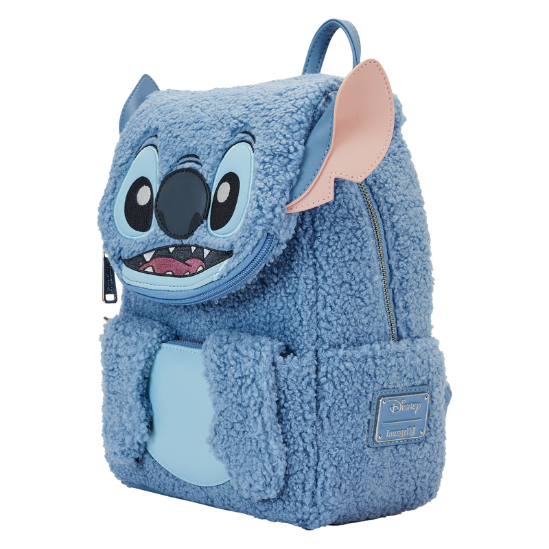 Loungefly - Stitch Plush Sherpa Cosplay Mini Backpack