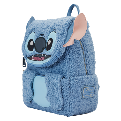 Loungefly - Stitch Plush Sherpa Cosplay Mini Backpack