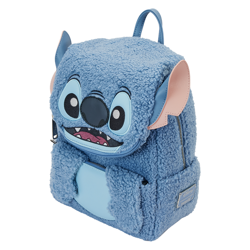 Loungefly - Stitch Plush Sherpa Cosplay Mini Backpack