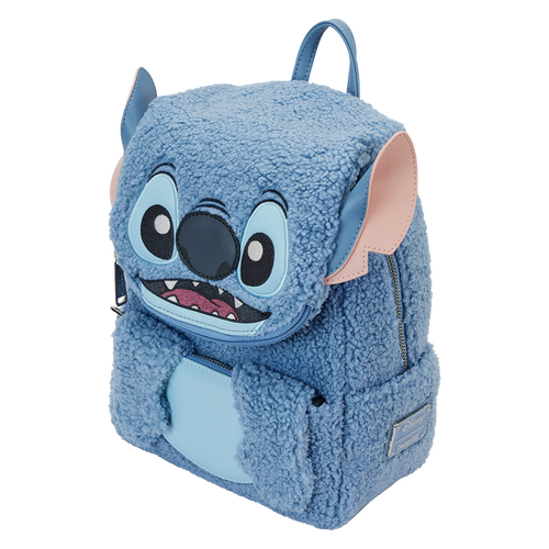 Loungefly - Stitch Plush Sherpa Cosplay Mini Backpack