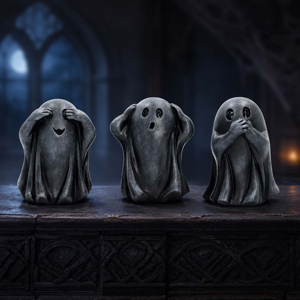 Three Wise Ghouls 7.5cm Three Wise Ghoul Figurines 7.5cm NEMESIS NOW