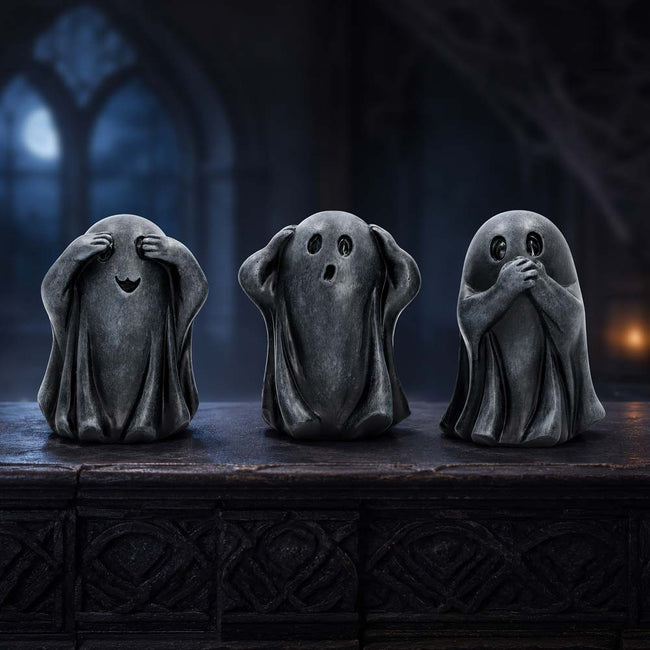Three Wise Ghouls 7.5cm Three Wise Ghoul Figurines 7.5cm NEMESIS NOW