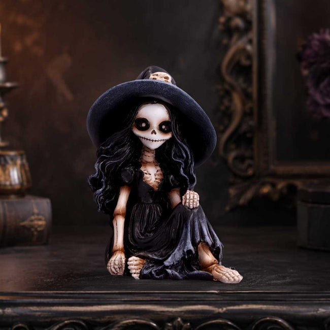 Jinxie 8.8cm Skeleton Witch Girl Sitting 8.8cm NEMESIS NOW