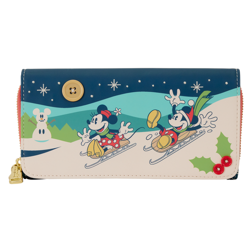 Loungefly - Mickey & Minnie Holiday Wristlet Wallet