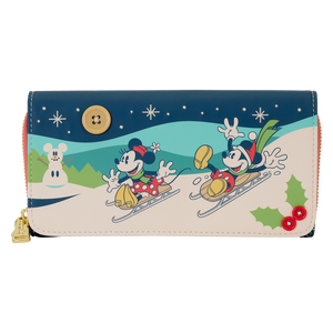 Loungefly - Mickey & Minnie Holiday Wristlet Wallet