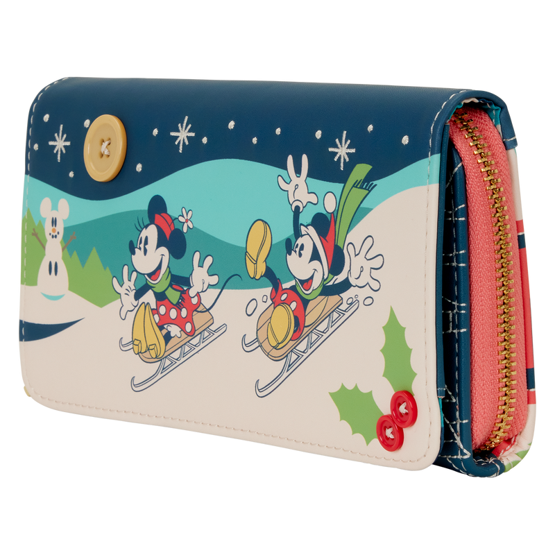 Loungefly - Mickey & Minnie Holiday Wristlet Wallet