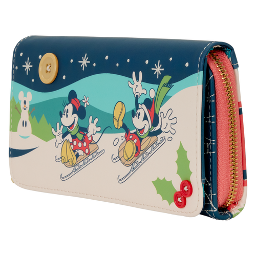 Loungefly - Mickey & Minnie Holiday Wristlet Wallet