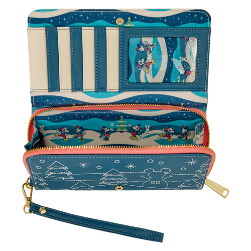 Loungefly - Mickey & Minnie Holiday Wristlet Wallet